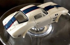 Corvette Grand Sport-White/Blue Stripe TJet Slot Car BODY-MINT 