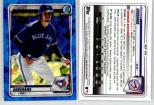 Jordan Groshans 2020 Bowman Chrome Sapphire BCP-104 Blue Jays Royals