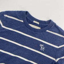 Abercrombie Fitch T Shirt Mens Large Muscle Striped Y2K College Retro Preppy