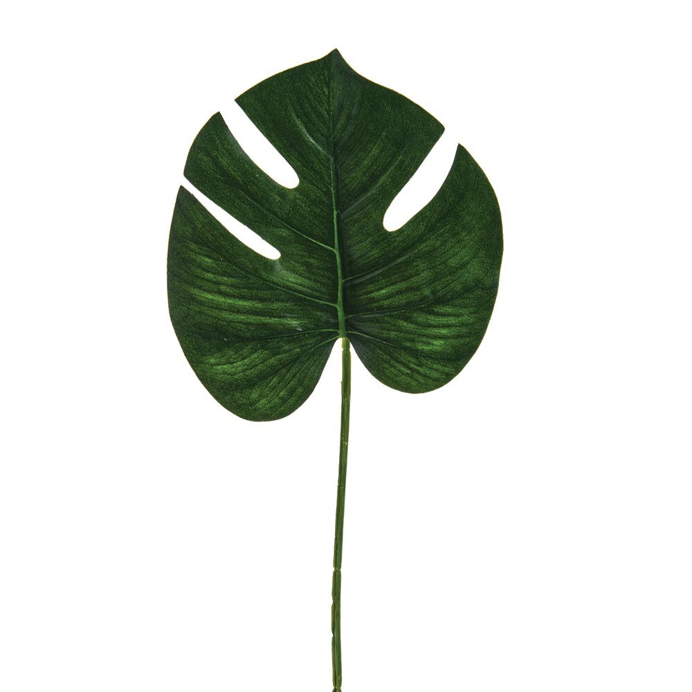 60cm/24 Inch Tall Single Artificial Monstera Cheeseplant Leaves Pack of 6