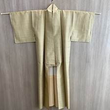 Japanese Kyoto Vintage Kimono yukata Height61.81inch  Cream used