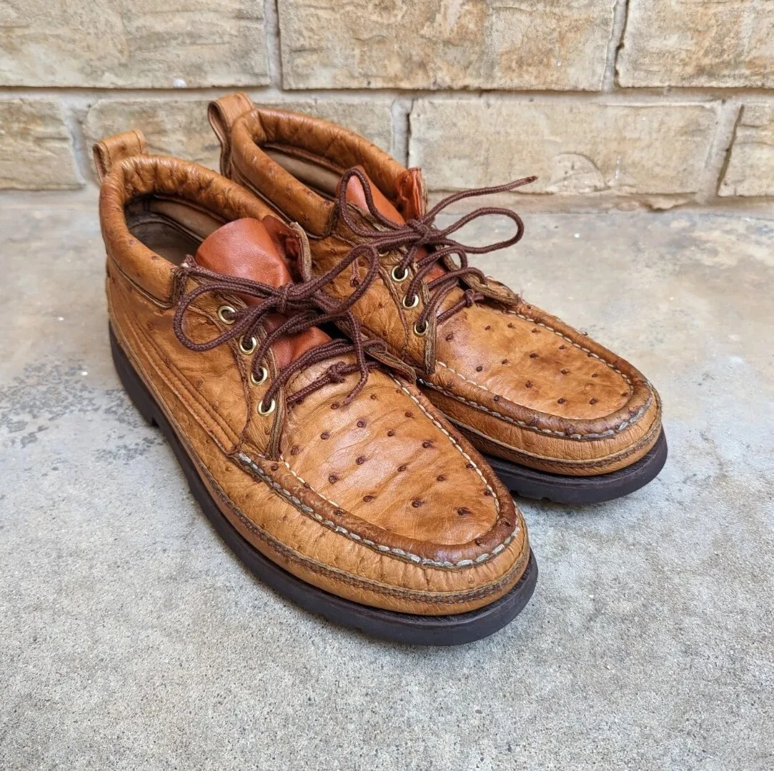 Ostrich top chukka boots