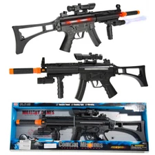 Large Realistic Combat Rifle Toy Gun Model With Light For Kids Christmas Gift