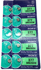 10 PACK SONY 377 SR626SW SR626 V377 SILVER OXIDE GOOD EXP 10/32 FREE TRACKING