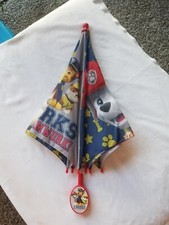 Nick Paw Patrol "3 BARKS FOR TEAMWORK" Rain Umbrella For Youth 20.5" Tip To Tip