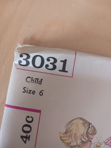 Vintage Simplicity Sewing Pattern 3031 Child Size 6 PlaySuit Romper And Skirt - Picture 5 of 8