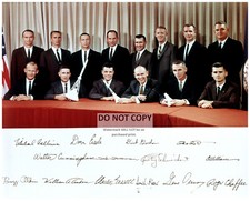 NASA's ASTRONAUT GROUP 3 WITH SIMULATED AUTOGRAPHS  8X10 SPACE PHOTO AA-502 