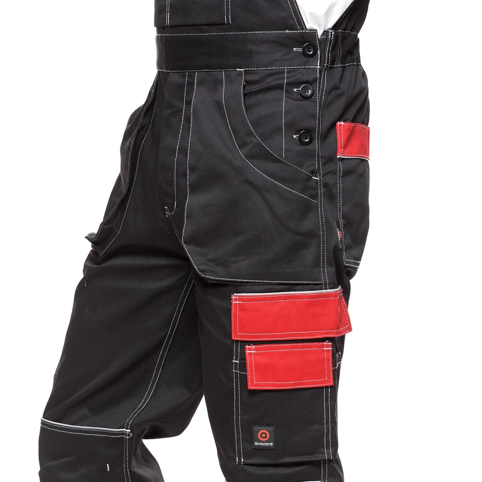 Salopette homme Avacore HELIOS noir rouge - Photo 4/4