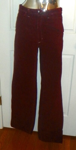 Vtg 70's RED SNAP JEANS Bell Bottoms 