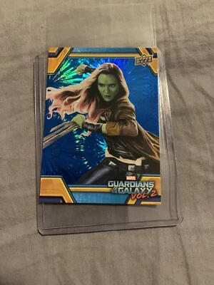 2017 Upper Deck Guardians Of The Galaxy GOTG Blue Foil Walmart #2 Gamora !!! - Photo 1/4