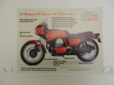 Vintage Moto Guzzi Le Mans CX1000 Brochure L763 | eBay
