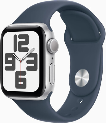 APPLE Watch SE 2023 GPS 44 mm Aluminium Sportband Sturmblau M/L MREE3QF/A B-WARE