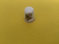 VINTAGE POLLY -ANNA FINE BONE CHINA THIMBLE WITH BIRD DESIGN