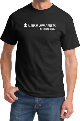 Buy Cool Shirts Autism Awareness T-shirt Time to Listen Tee