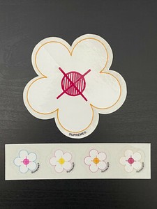 supreme flower sticker