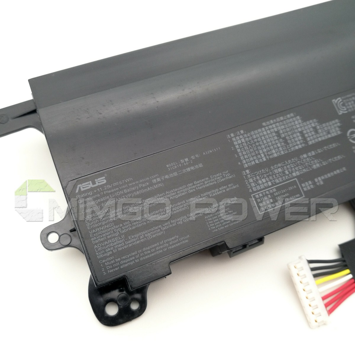 Vhbw Batteria Notebook Compatibile Asus ROG G752VS – 5600mAh, 15V, Li-Ion, Alta Capacità - 3