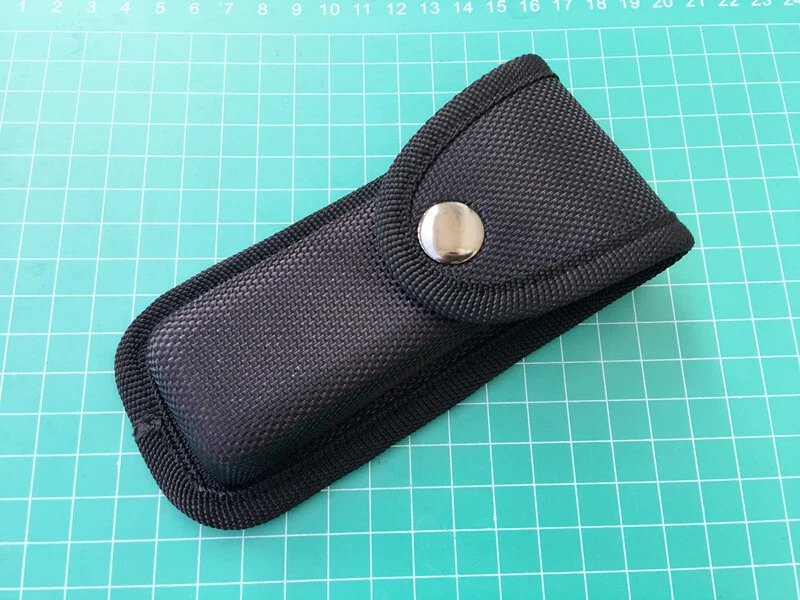 Funda de nailon de alta calidad plegable herramienta cuchillo soporte bolsa estuche con lazo para cinturón Foto 4 de 4