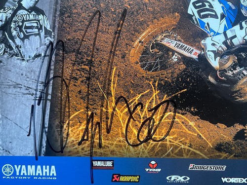 *BROC HEPLER*SIGNED*AUTOGRAPHED*POSTER*YAMAHA*SUPERCROSS*MOTOCROSS*COA* - Picture 3 of 4