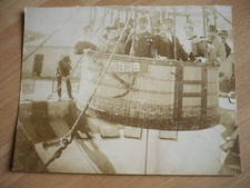 RARE  PHOTO  1870 MONTGOLFIERE BALLON DIRIGEABLE