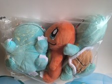 Pokemon TOMY Cute Plush Toys Charmander Squirtle Bulbasaur 8 inches 3 Pack Soft