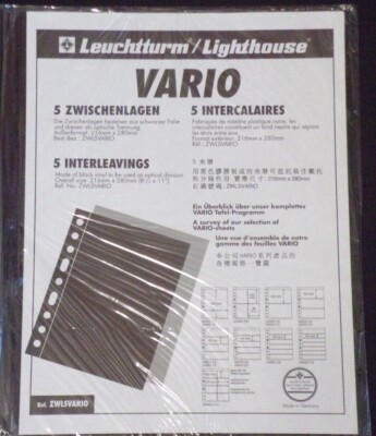 Vario - 5 double sided stock pages (E58)