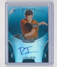 RYDER JONES 2013 Bowman Sterling Blue Refractor AUTO Rookie #/25