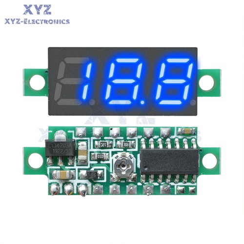 0.28" 3 Wire LED DC 0-100V Voltmeter Digital Display Voltage Volt Meter 12V 24V - Picture 16 of 34