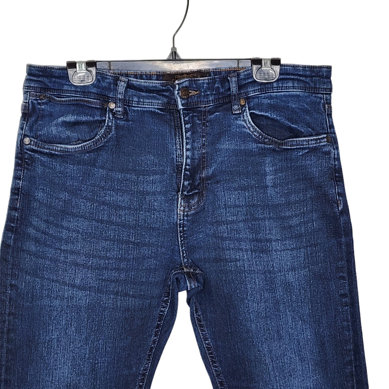 Copper & Oak Men Slim Straight Jeans Denim Blue Size … Gem