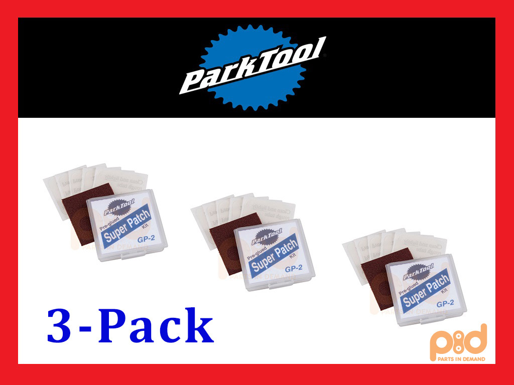 3 x Park Tool GP-2 BICYCLE 3M PATCH KITS (6 /kit) TIRE/TUBE 
