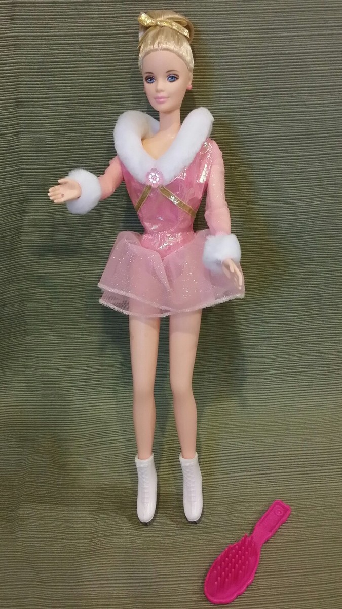 BARBIE *Jewel Skating Blonde Barbie Doll 1998 #23239 Used in