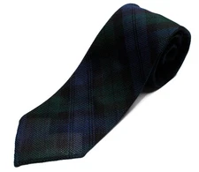 DRAKE'S London tie (DR1AAN-15541-01)FineWoven GrenadineHandrolled tie BlackWatch