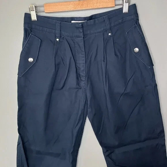 Pantalone COACH plissettato blu navy taglia 8