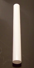 12" TALL WHITE PLASTIC EDISON STANDARD CANDLE COVER 1 1/4 O.D. NEW 50261J