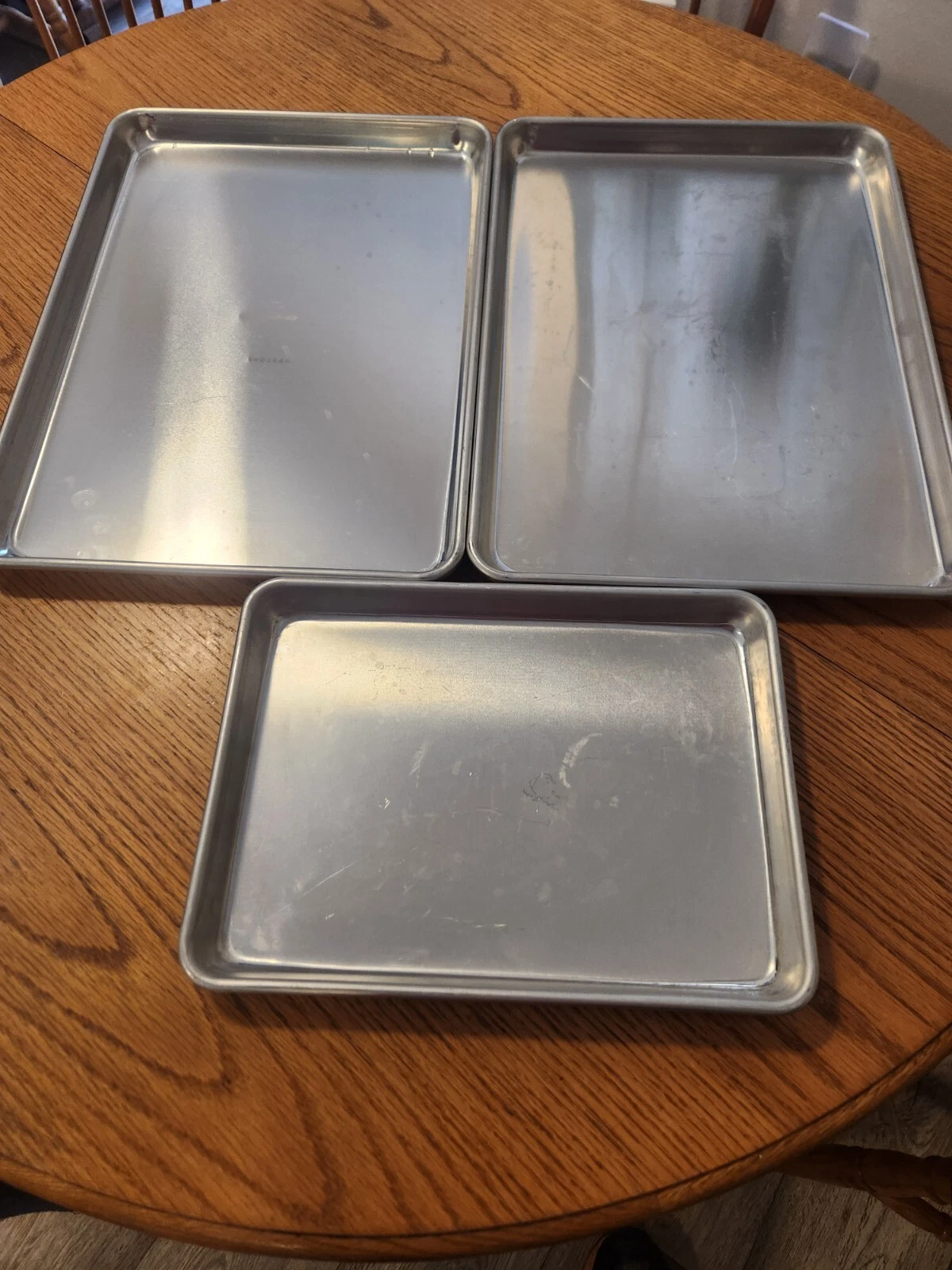 Set Of 3 Aluminum Bake Sheets 2 Members Mark 1 Polarware