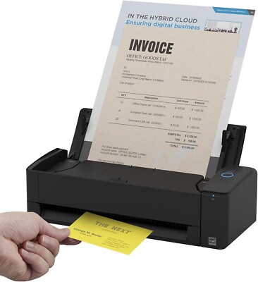 ScanSnap iX1300 Kompakt Wi-Fi Dokumentenscanner für Mac oder PC, Schwarz - (B)