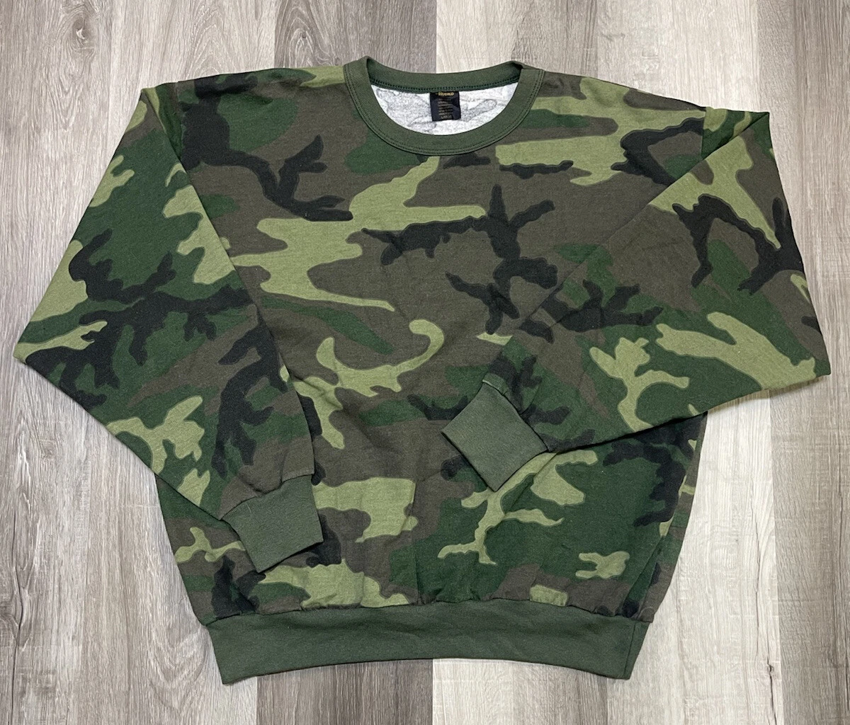 Woodland camo sweatshirt hot sale
