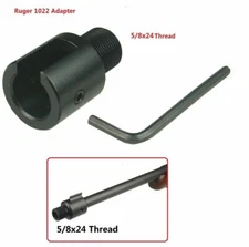 5/8x24 TPI Thread Muzzle Brake Ruger 1022 10/22 Thread Muzzle Adapter 5/8-24