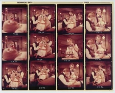 1969 UK Contact Sheet Peter Cushing Drills Head Frankenstein Must Be Destroyed