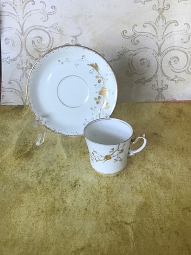 Vintage Limoges Porcelain Coffee Cup with Saucer - Picture 4 of 4