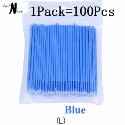 100 Mikro Pinsel Einweg Wimpern Wimpern Mascara Stäbe Applikator Make-up Werkzeug