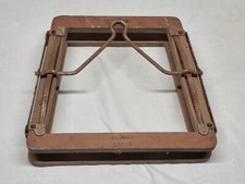 Vintage Dunlop Sprung loaded Wood and Metal Squash Racket Press