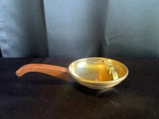 Vintage Park Sherman Copper Ashtray With Wood Handle