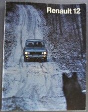1976 Renault 12 Catalog Brochure GTL Sedan Wagon Nice Original 76