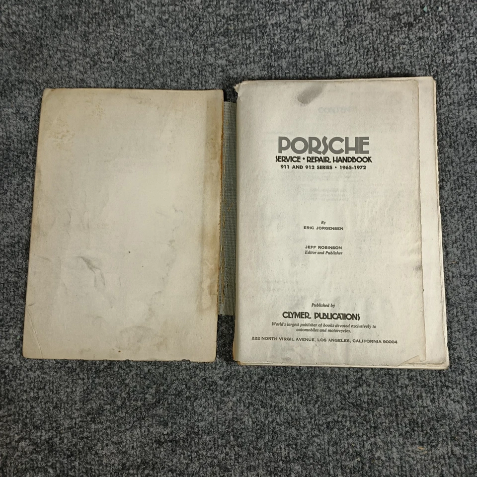 Manual de reparación de servicio Clymer Porsche 911 912 1965-1972 Foto 4 de 4