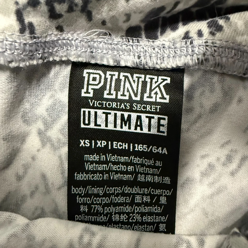 PINK Victoria's Secret Ultimate Leggings Womens XS White Black Snake Skin Print - Изображение 4 из 4