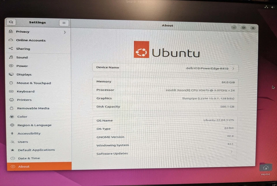 Dell PowerEdge R410 2x X5675 3.07GHZ 6 Core 64GB 500GB HDD iDRAC6 Ubuntu 24.04 - Image 2 of 4
