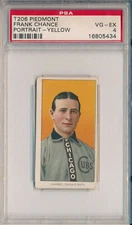 1910 T206 PIEDMONT - FRANK CHANCE YELLOW PORTRAIT - PSA 4 VG-EX (SVSC)