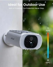 ieGeek Indoor/Outdoor Combo Kit, 2K Resolution, WiFi Link, Battery Powered