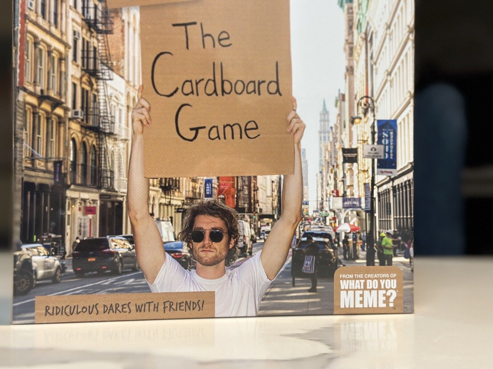  The Cardboard Game – The Party Game of Ridiculous Dares &  Challenges with Friends - by What Do You Meme? : Toys & Games