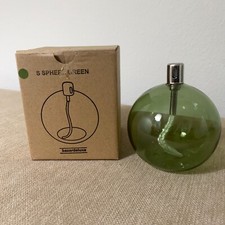 Bazardeluxe Glass Oil Lamp Green Sphere France 3.5" in Diameter NIB